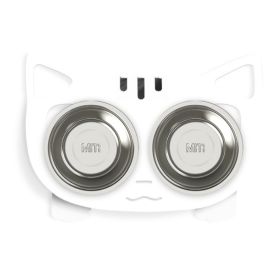 Anti-falling Dog Feeding Water Bowl (Option: White-Style2)