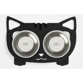 Anti-falling Dog Feeding Water Bowl (Option: Black-Style2)