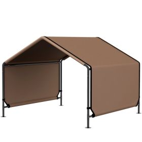 Portable Dog Tent Water Resistant For Outdoor Shade Protection, Brown (Option: Brown-650x180x160 mm)